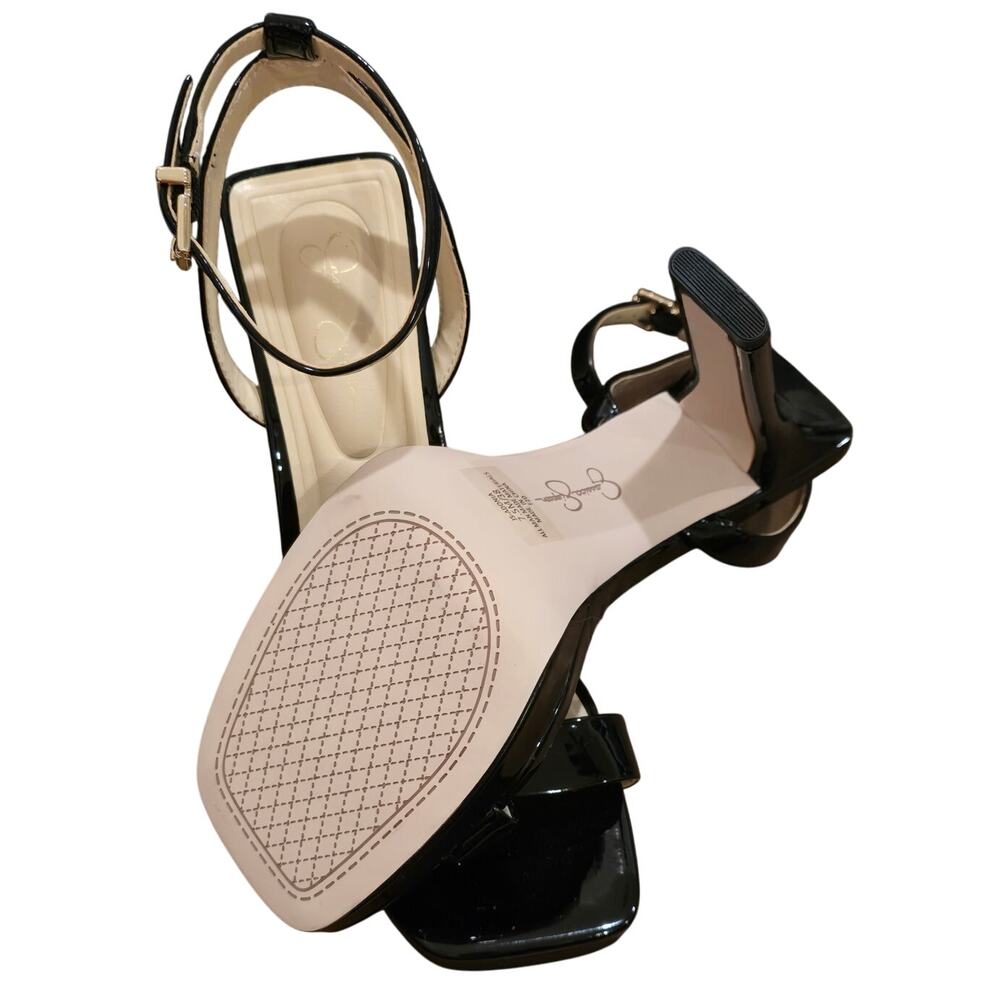 Jessica Simpson Adonia Two-Piece Platform Dress Sandals Black New 7.5 - Picture 8 of 8